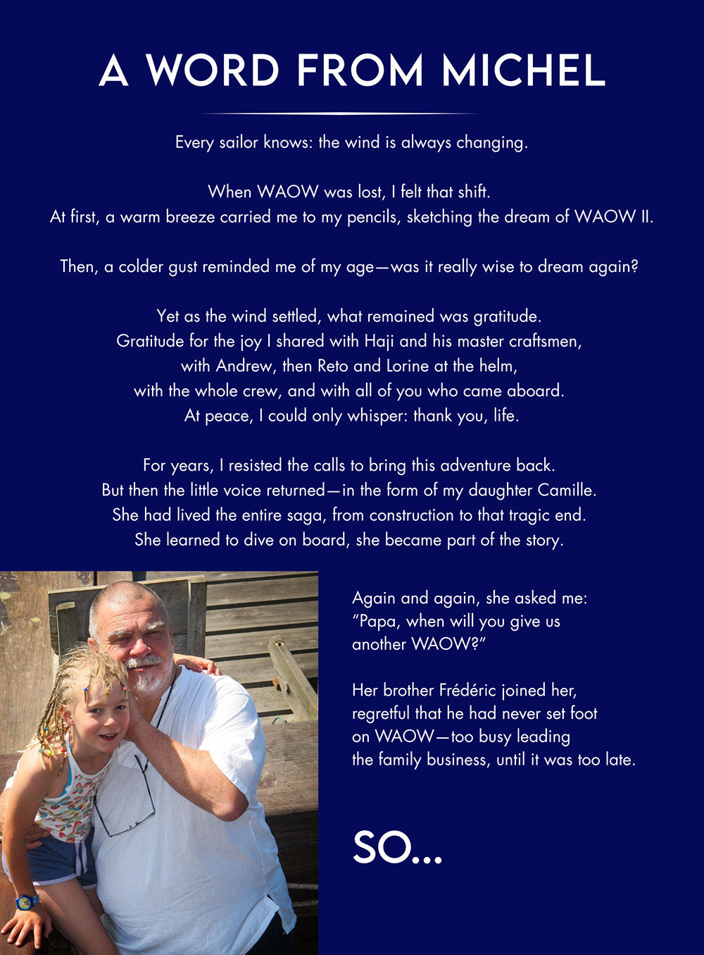A word from Michel